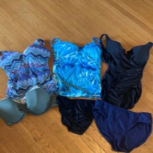 34-36 D/DD bathing suit bundle!